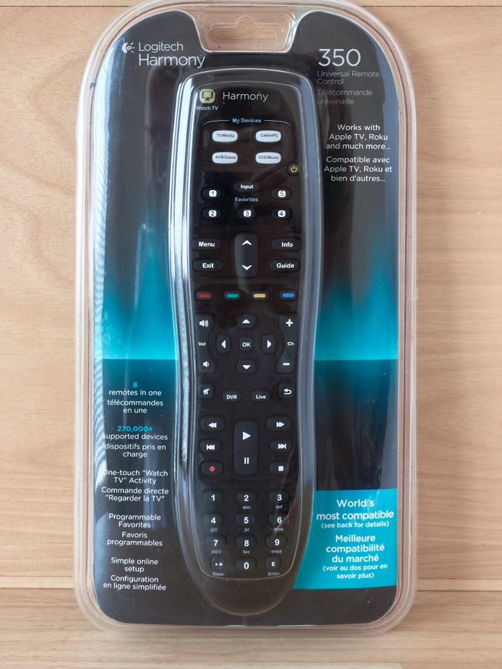 Logitech Harmony 350 Universal Remote Control New Sealed Factory Blister Pack
